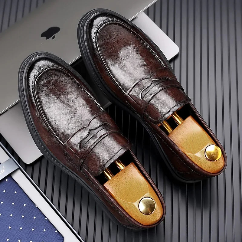 BeClassic Luxury Handmade Leather Loafers – 2024 Executive Edition