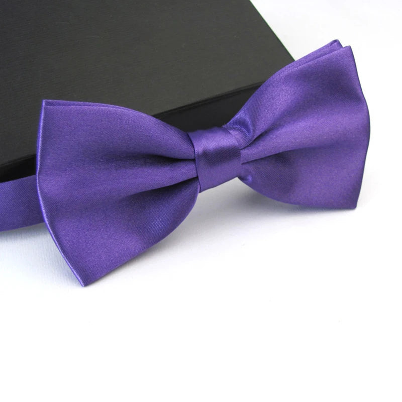 BeClassic™ Classic Satin Bow Tie – Adjustable Formal Accessory for Weddings & Events