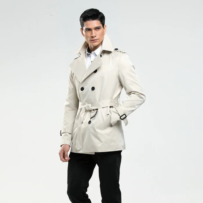 BeClassic™ Luxury Men's Trench Coat – Timeless, Tailored, and Sophisticated.