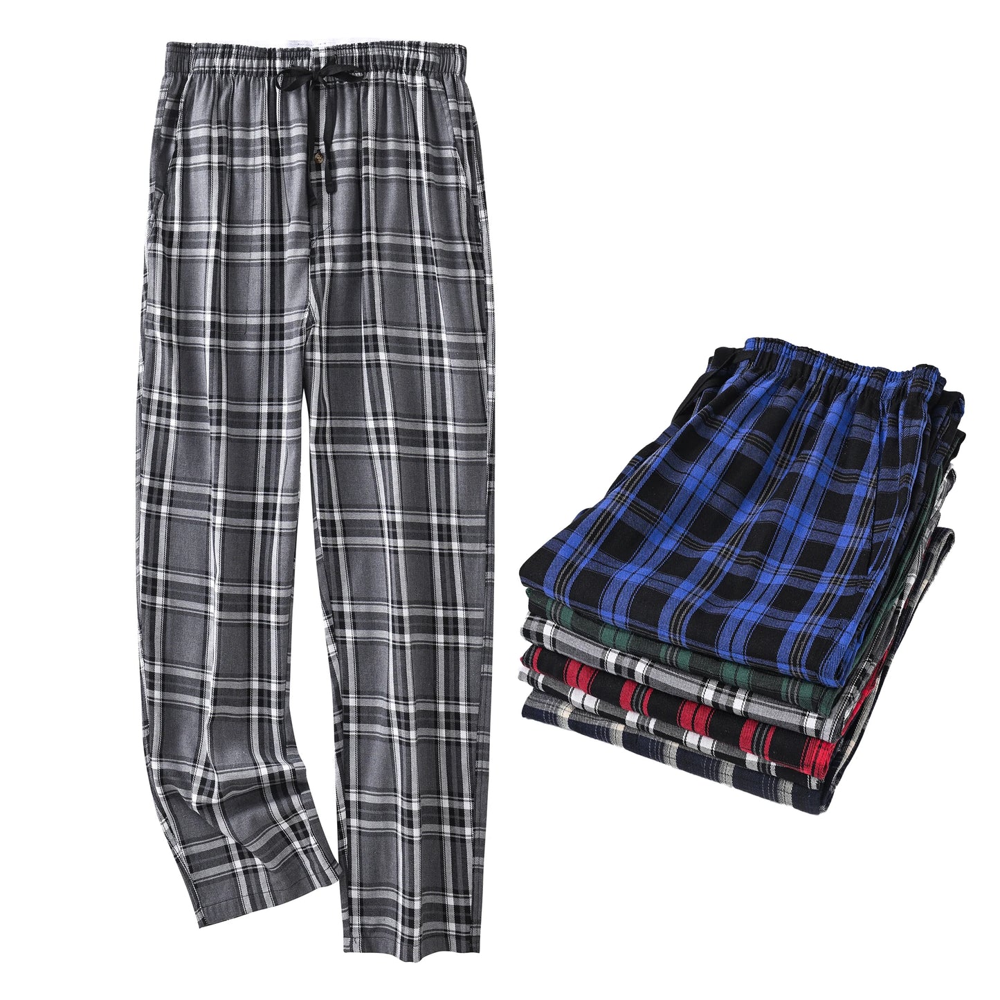 BeClassic Men’s Plaid Sleepwear Pants – Comfortable Homewear Essential