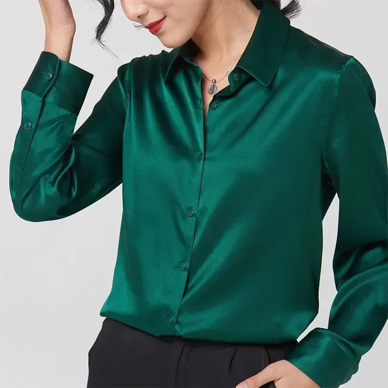 BeClassic Monoco Mulberry Silk Blouse – Grace in Motion
