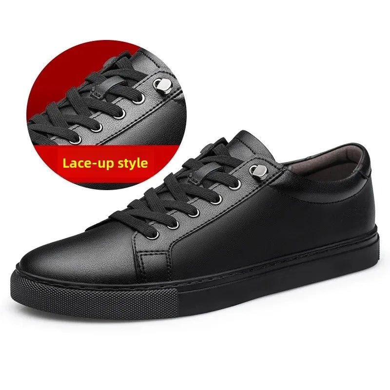 BeClassic™ Soft Cow Leather Sneakers – Trendy White Comfort for Summer in Extended Sizes.