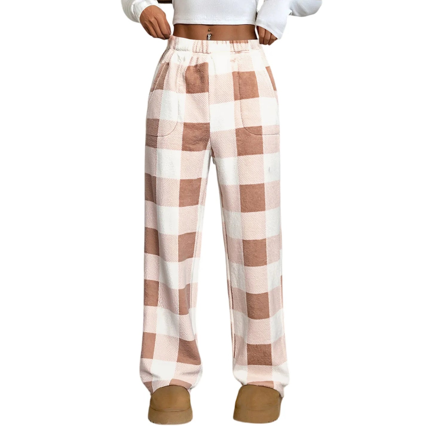 BeClassic Women’s Plush Plaid Pajama Pants – Winter Comfort Edition