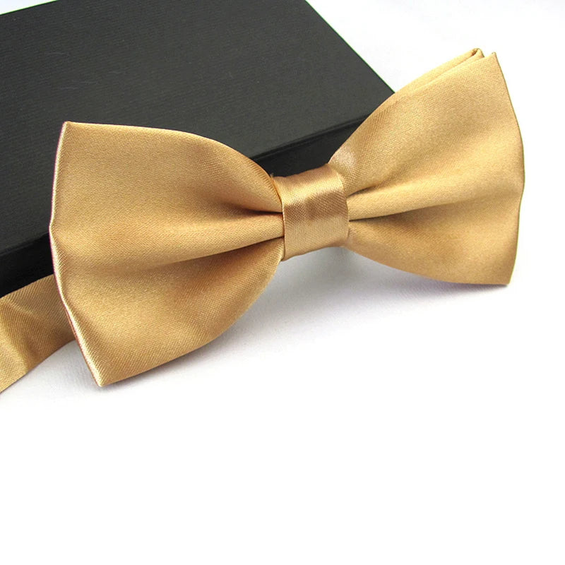 BeClassic™ Classic Satin Bow Tie – Adjustable Formal Accessory for Weddings & Events