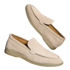 BeClassic™ Suede Leather Loafers – Designer Casual Flats for Timeless Elegance.