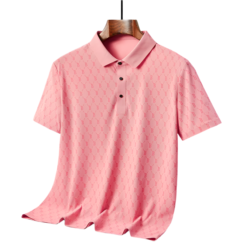 BeClassic™ 2025 Ice Silk Polo – High-End Short Sleeve for Light Business & Casual Wear.