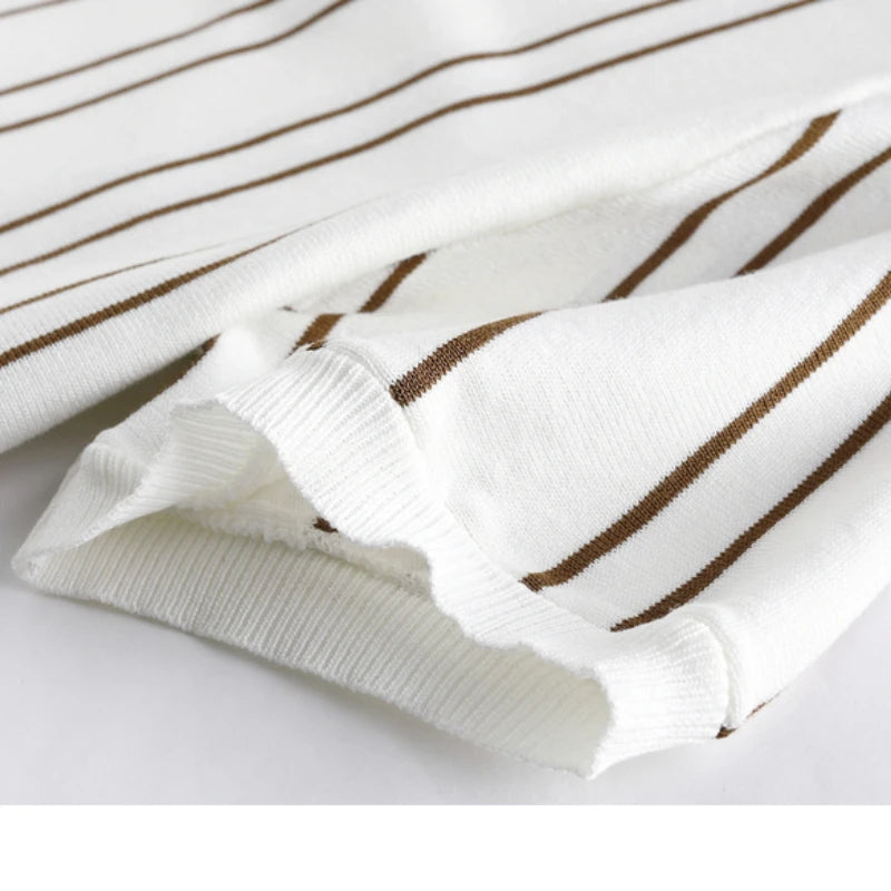 BeClassic™ Stretch Knit Striped Polo – Breathable, Sweat-Wicking Comfort for Daily Casual Wear.T-shirt.