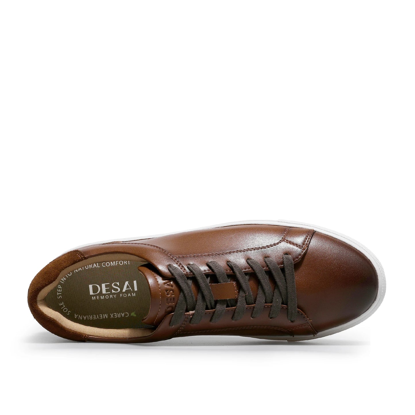 BeClassic™ DESAI Full-Grain Leather Sneakers – Unisex White Casuals in Premium Finish, Size Up to 13.