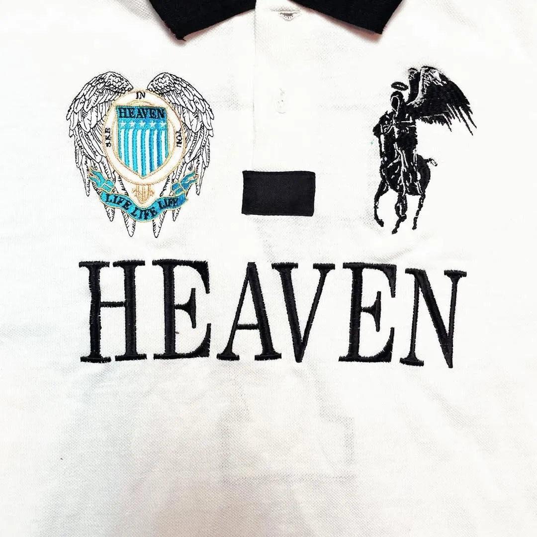 BeClassic™ Heaven & Hell Polo – Y2K streetwear with a bold punk-inspired print.