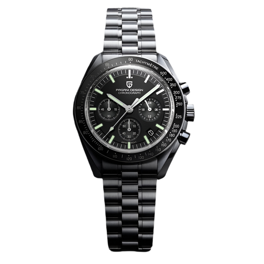 BeClassic™ PAGANI DESIGN 2025 Chronograph – Luxury Quartz Watch with Auto Date & AR Sapphire Glass.