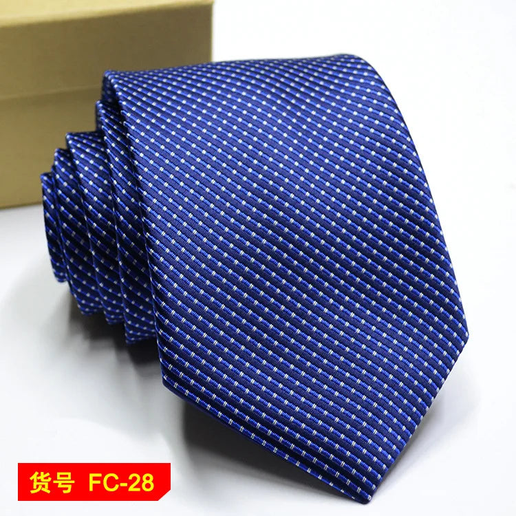67 Styles Men's Ties Solid Color Stripe Flower Floral 7-8cm Jacquard Necktie Accessories Daily Wear Cravat Wedding Party Gift