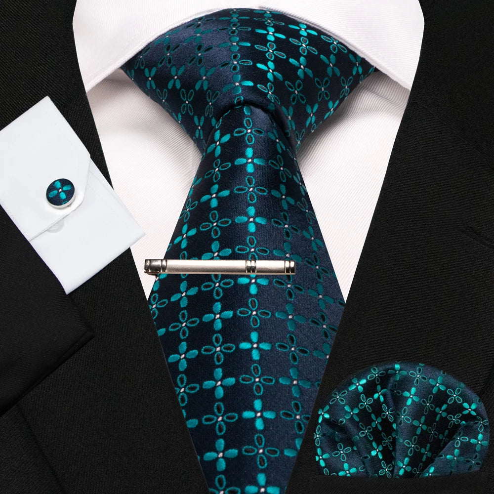 BeClassic Monoco Silk Tie & Accessory Set – Crimson Royale