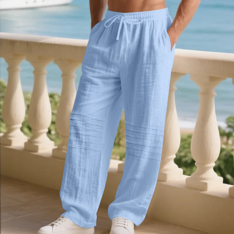 BeClassic American Linen Straight-Leg Trousers – Autumn Edition