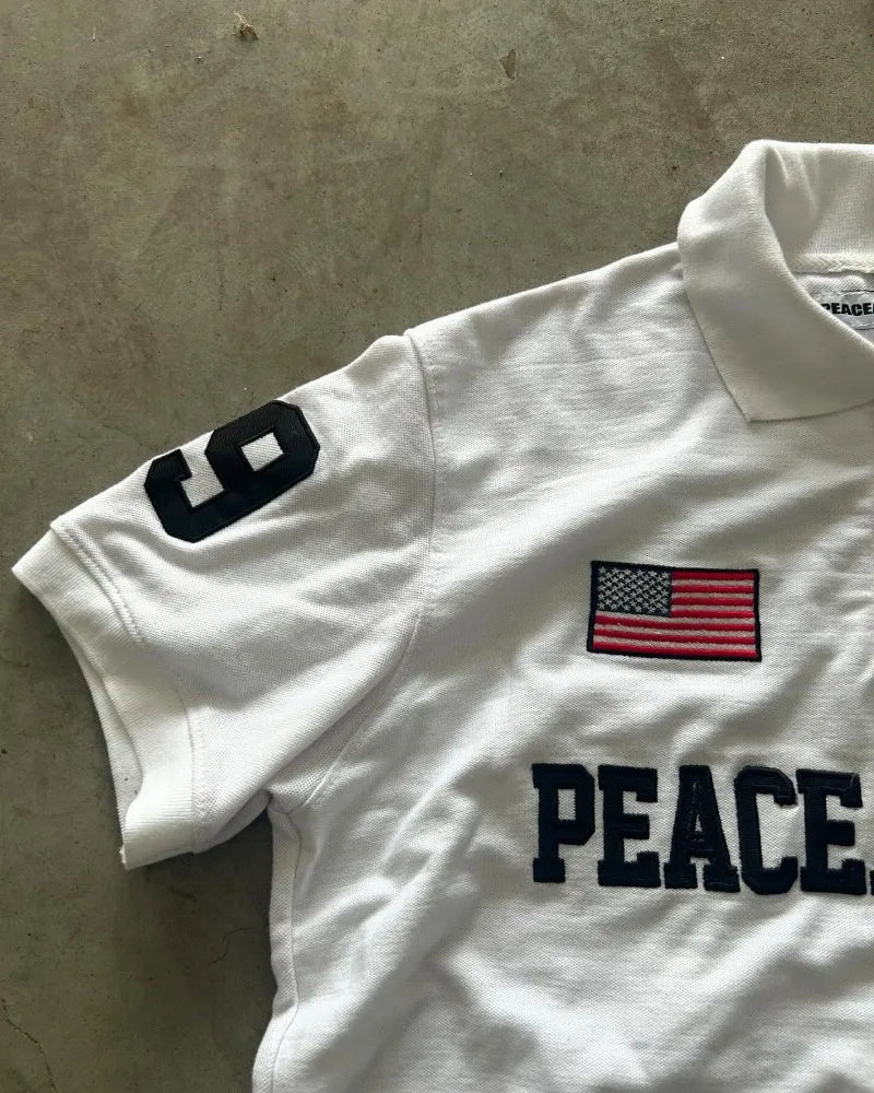 BeClassic™ American Street Style Polo – Casual loose fit with letter embroidery