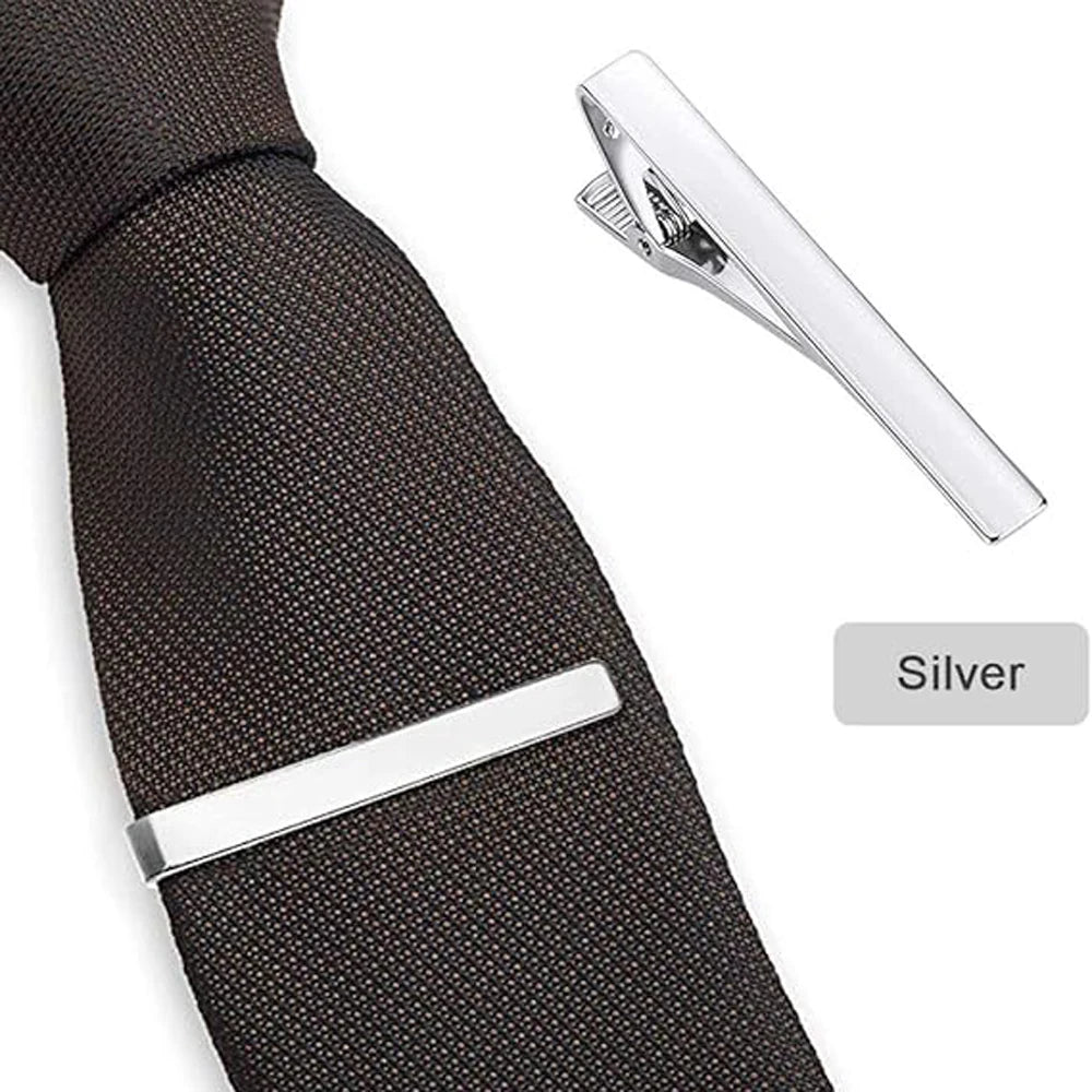 BeClassic™ Luxury Tie Clip Set – Elegant Square-Edge Design for Business & Weddings.