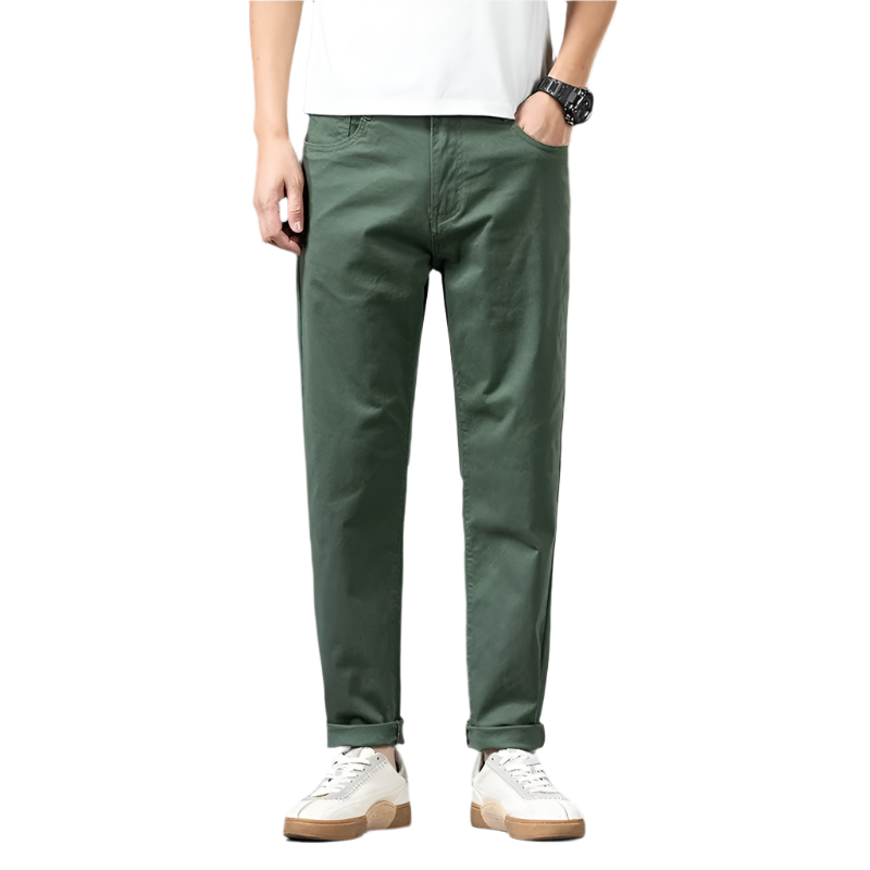 BeClassic™ Stretch Cotton Pencil Trousers – Comfortable Loose-Fit Casual Pants in Plus Sizes