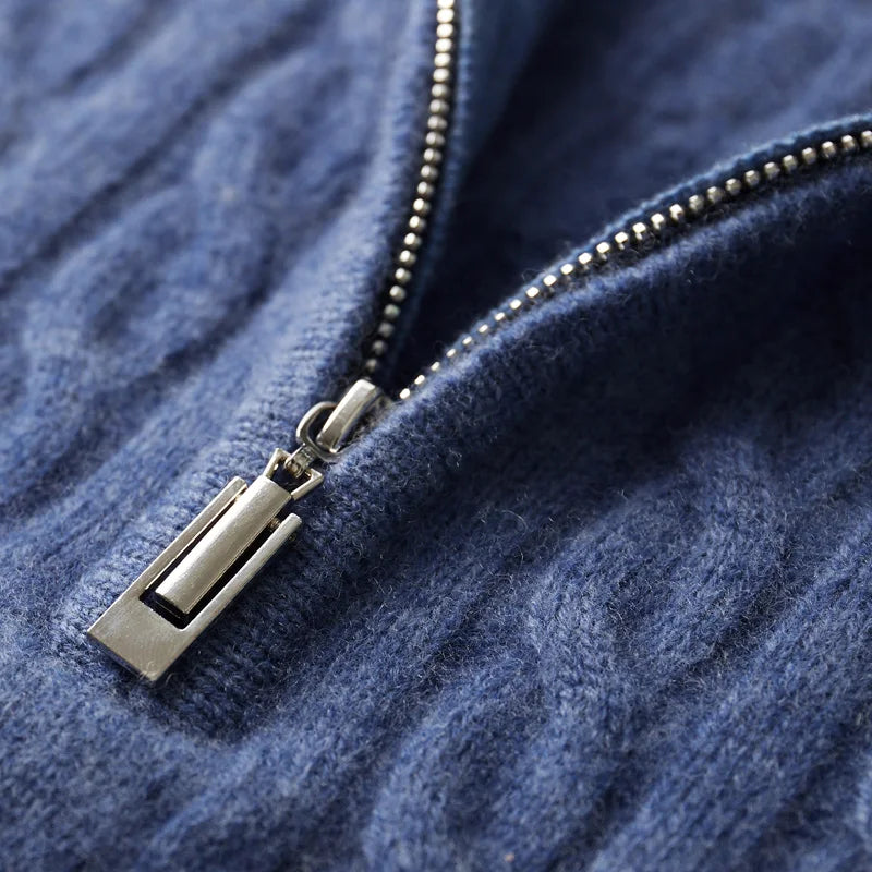 BeClassic™ 2025 Pure Wool Sweater – Classic English Style Pullover for Refined Autumn & Winter Wear.