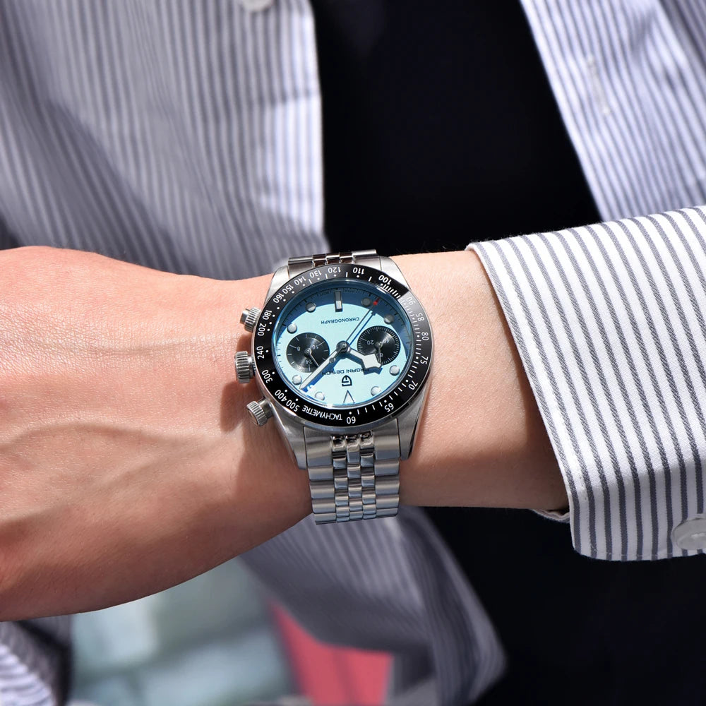 BeClassic™ PAGANI DESIGN 2025 BB Panda – Luxury Sport Chronograph with Stainless Steel & Waterproof Design.