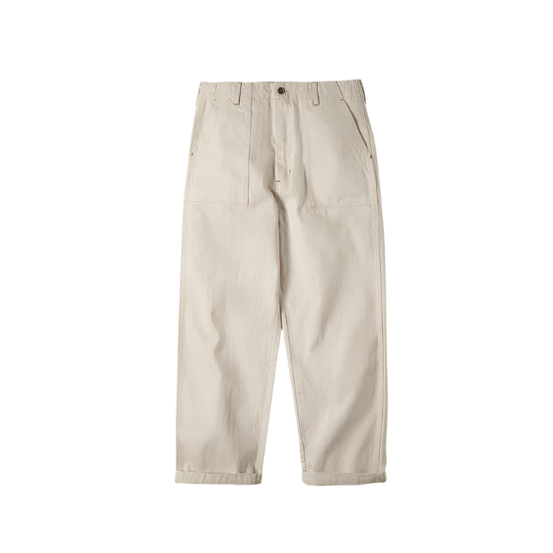 BeClassic™ Maden Vintage Cottonseed Jeans – 11.2oz Loose-Fit Straight Trousers for Spring & Fall.