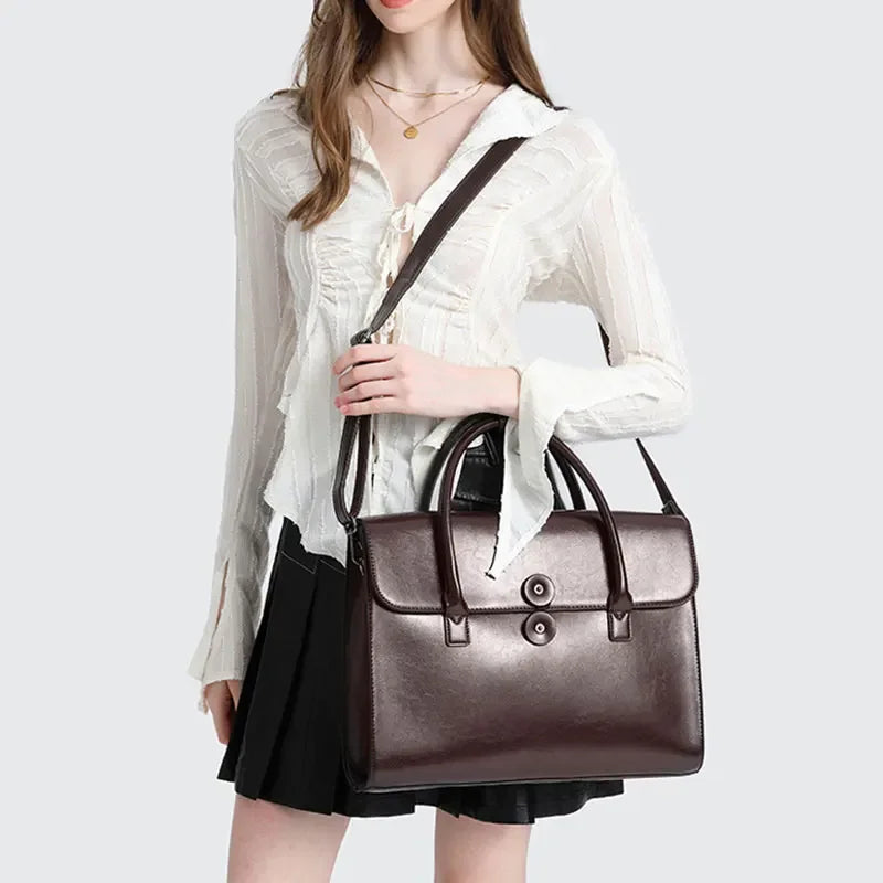BeClassic Monoco Genuine Cowhide Tote – Luxe Everyday