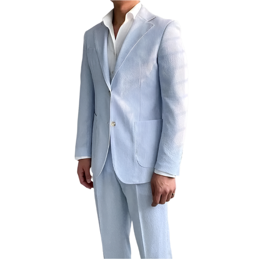 BeClassic™ Old Money Striped Blazer – Vintage-inspired, buttoned suit jacket for timeless elegance.