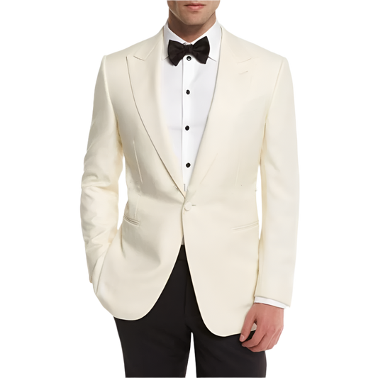 BeClassic™ Ivory Groom Tuxedo – Custom-Tailored Formal Suit for Weddings & Business