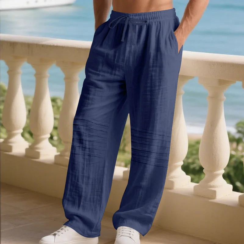 BeClassic American Linen Straight-Leg Trousers – Autumn Edition