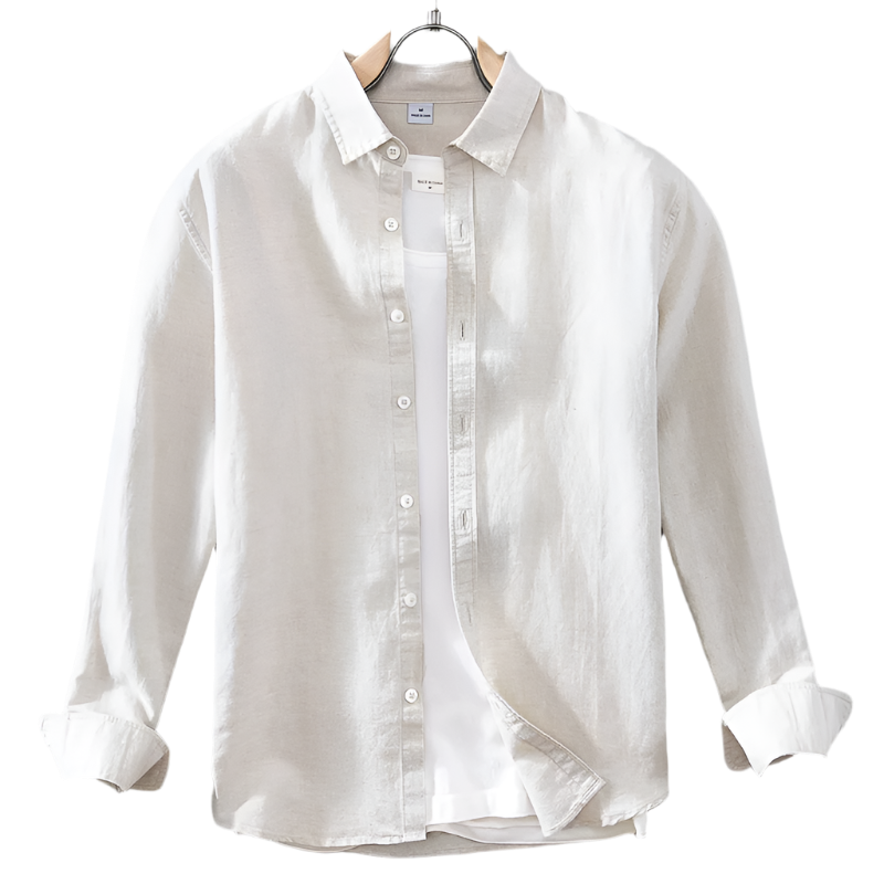 BeClassic™ Classic Linen-Cotton Shirt – Timeless Comfort with a Casual Button-Up Design.