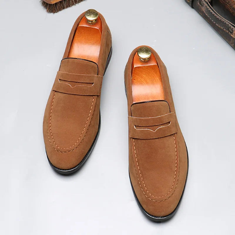 BeClassic Monoco Suede Loafers – Executive Comfort