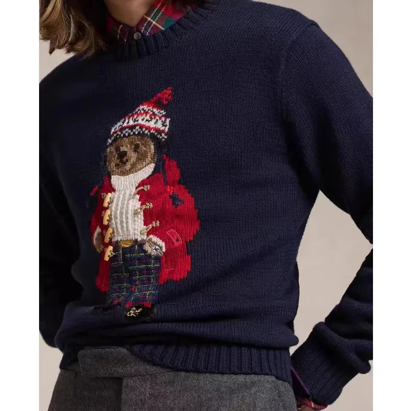 BeClassic™ 2025 New Year's Sweater – Embroidered knit hoodie for a festive & stylish look.