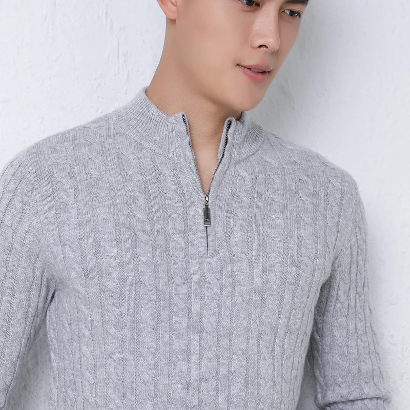 BeClassic™ 2025 Pure Wool Sweater – Classic English Style Pullover for Refined Autumn & Winter Wear.