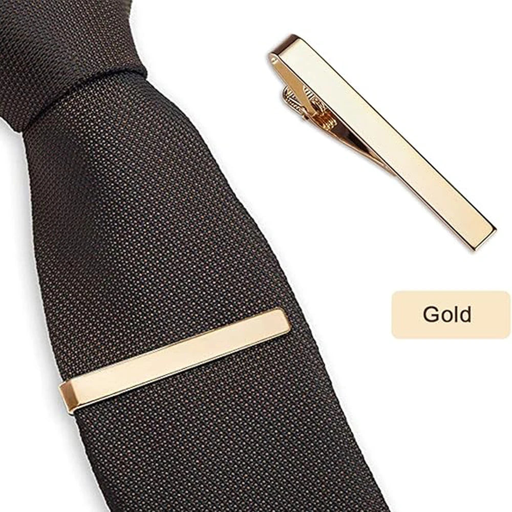 BeClassic™ Luxury Tie Clip Set – Elegant Square-Edge Design for Business & Weddings.