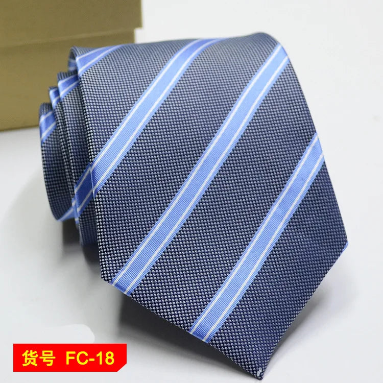 67 Styles Men's Ties Solid Color Stripe Flower Floral 7-8cm Jacquard Necktie Accessories Daily Wear Cravat Wedding Party Gift