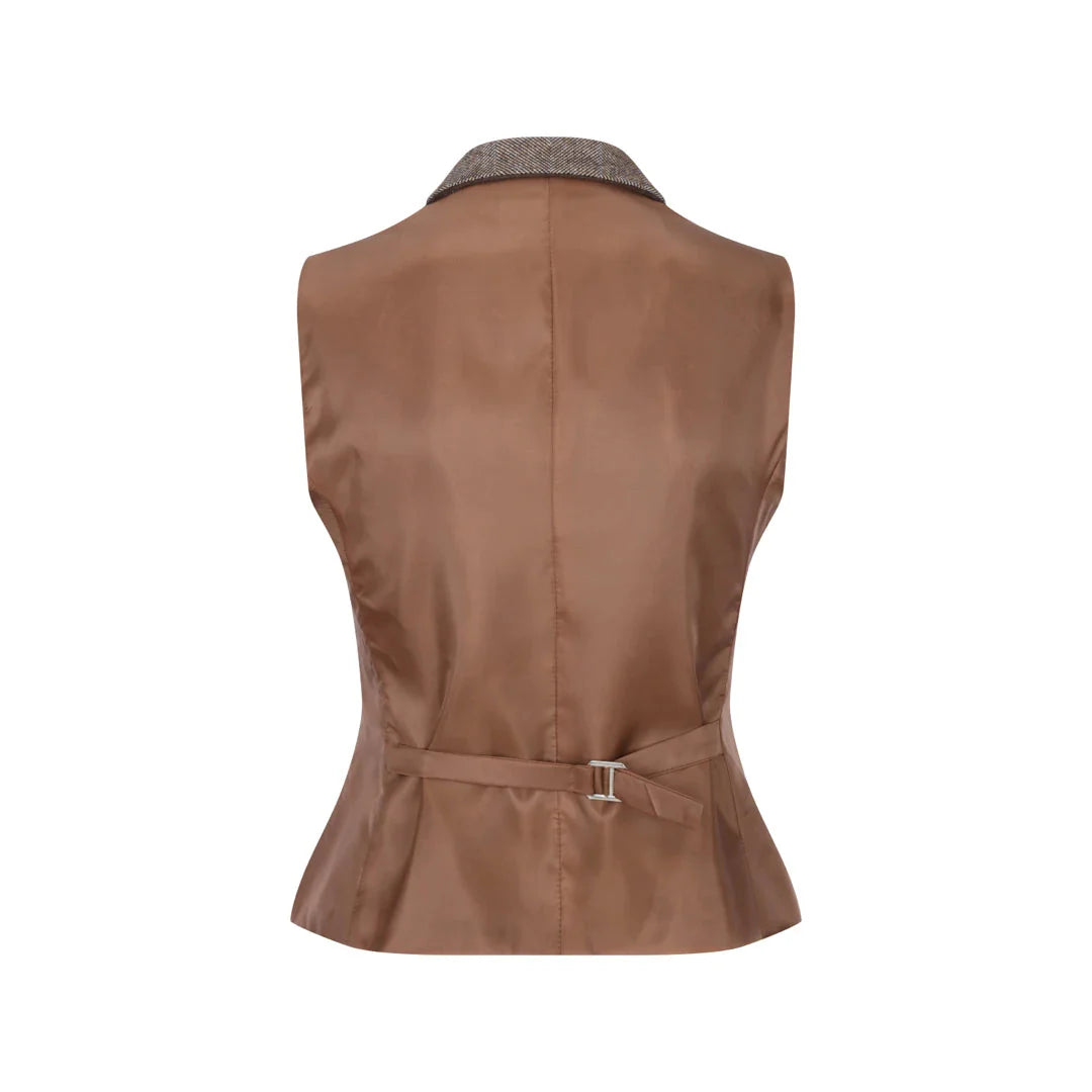 wsn06 - Women's 1920s Suit Tweed Blazer Waistcoat & Trousers